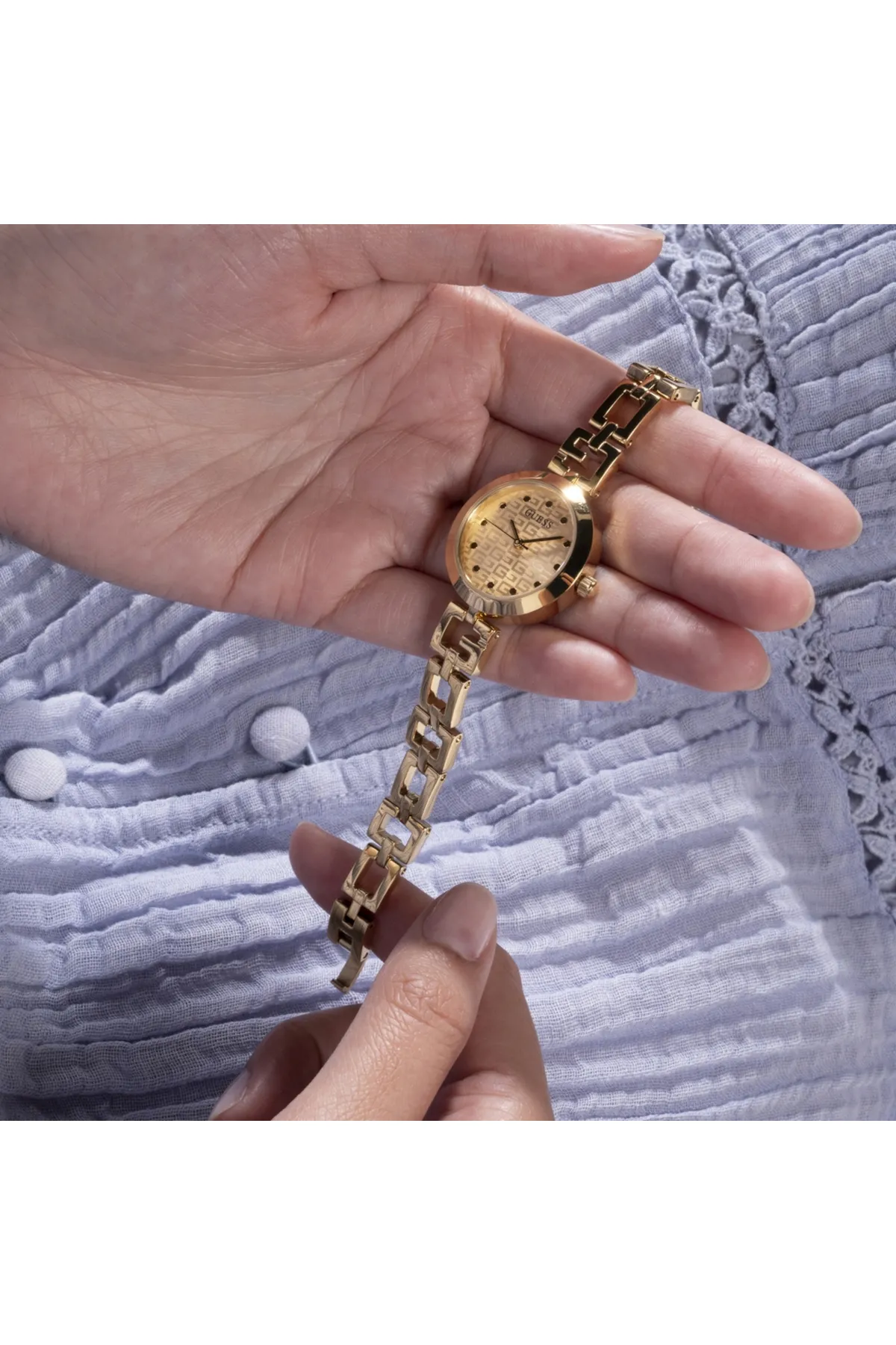 Guess  Damenuhr Gold Gw0549l2