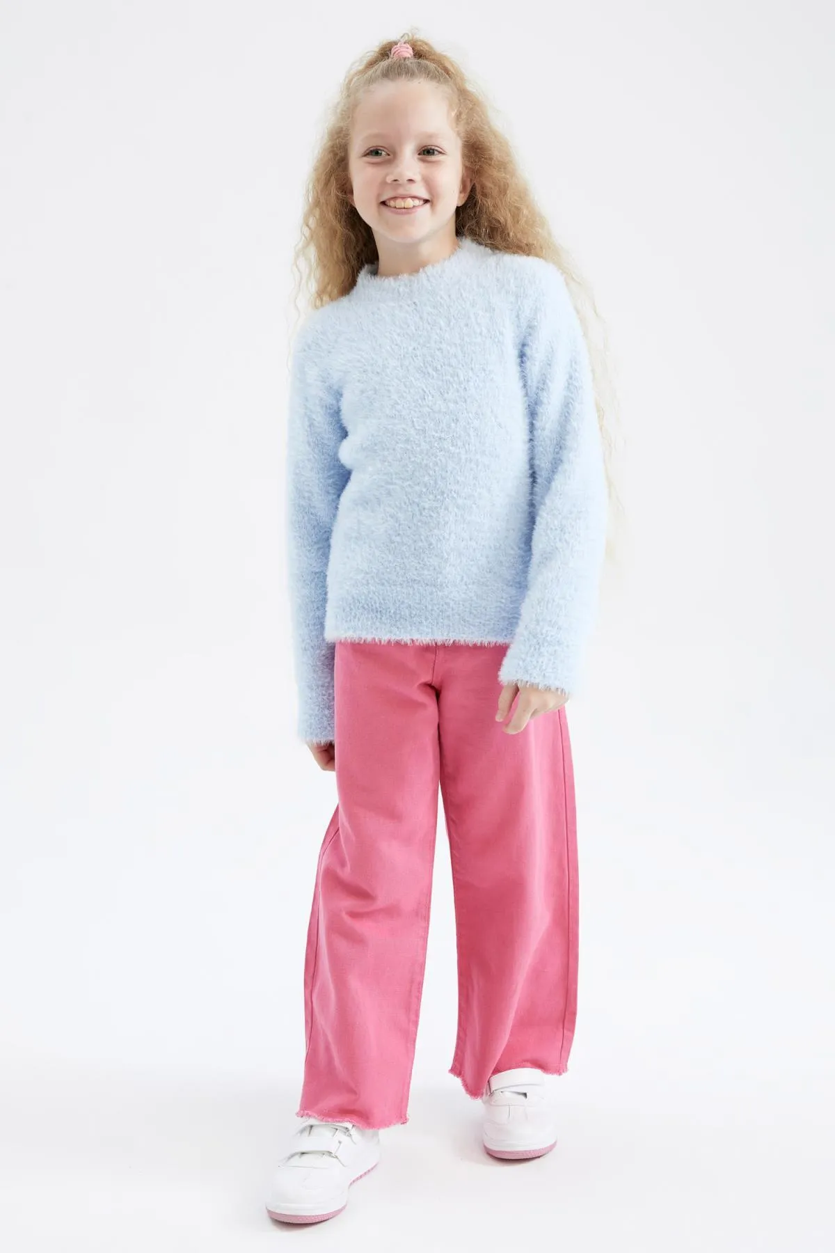 DeFacto  Weicher Mädchenpullover mit Rundhalsausschnitt