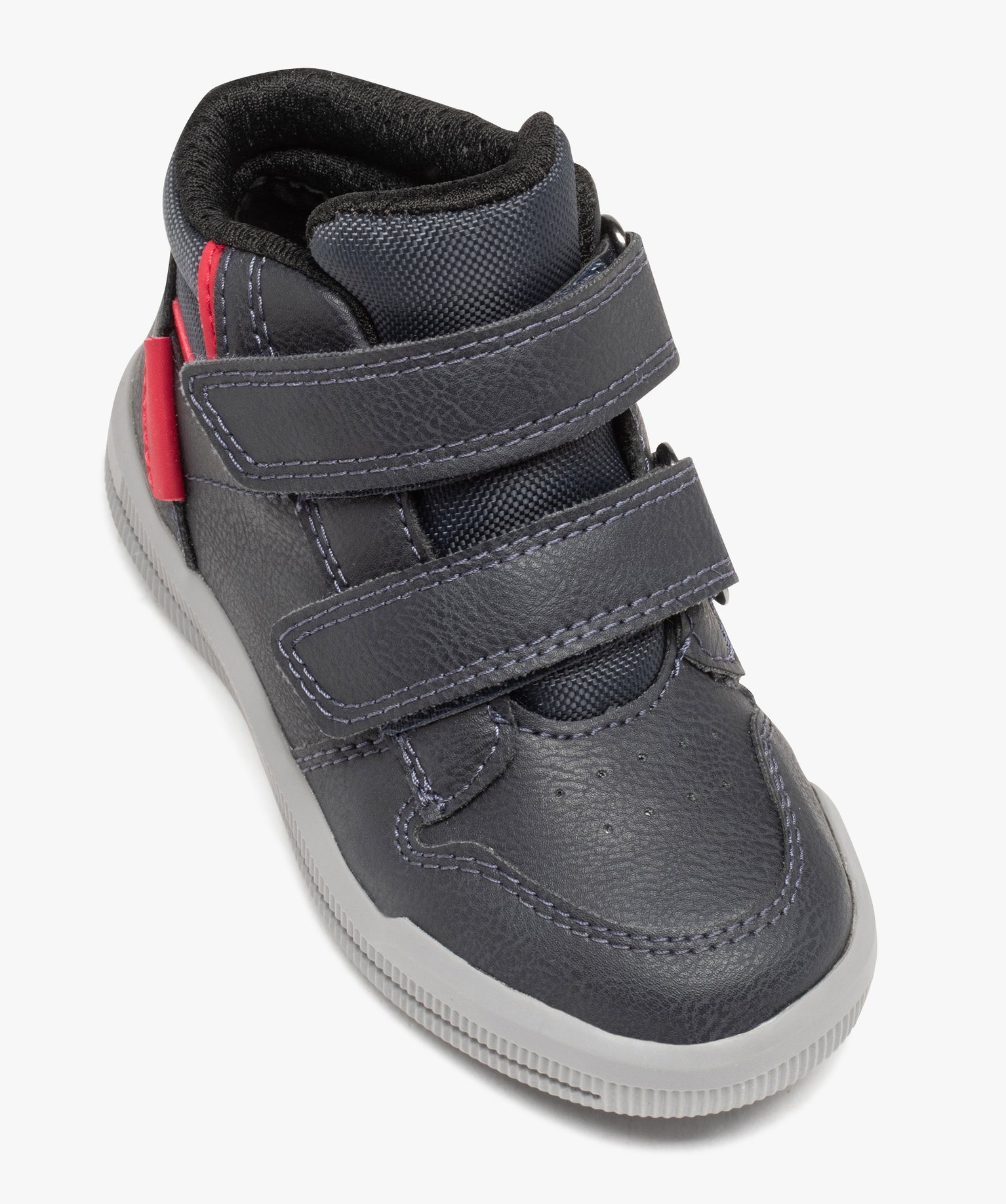 Baskets Garçon mid-cut unies à double scratch - Geox marine | GEMO