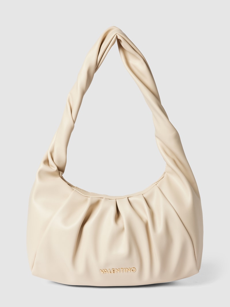 Shoulder Bag mit gelegten Falten Modell 'LAKE' in offwhite