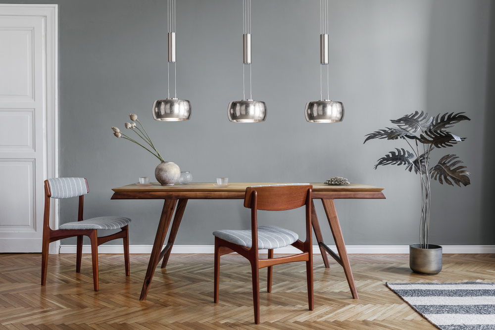Pendelleuchte Colette silberfarben