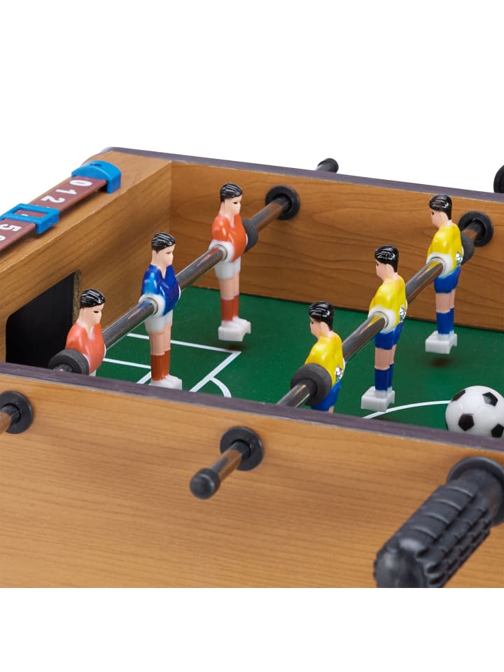 relaxdays Tischkicker in Grün/Braun - (B)51x (H)11 x (T)50 cm günstig kaufen onesize