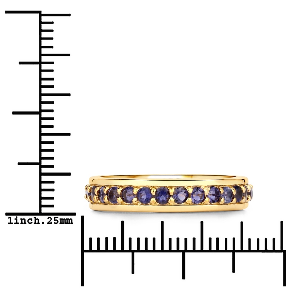 Rafaela Donata Bague Argent sterling Iolite en Or jaune Bague