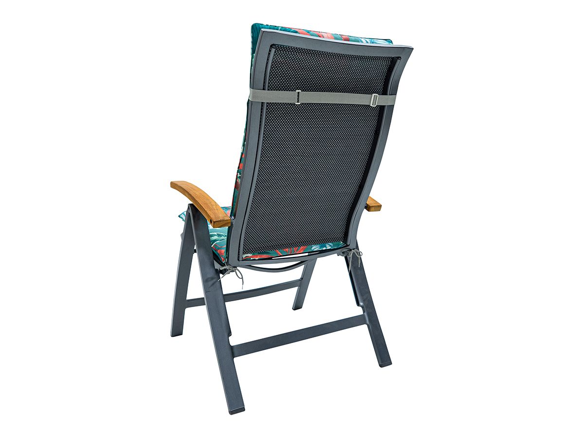 Madison Cala Sea Blue 120x50 Gartenstuhlkissen mit hoher Rückenlehne