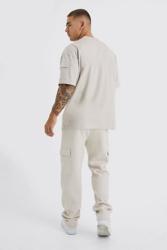 Oversize Cargo T-Shirt Trainingsanzug
