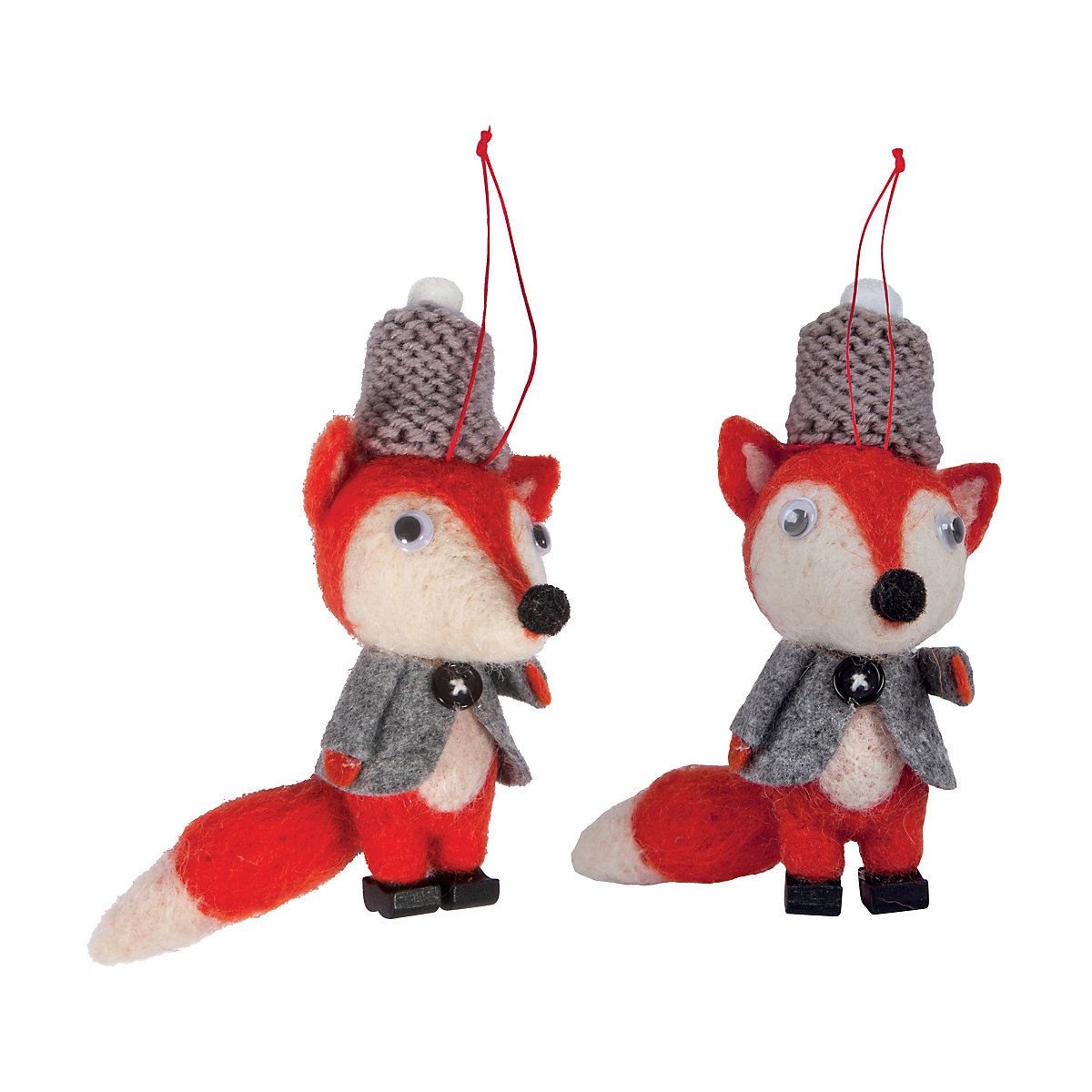 Kreativ-Set Fuchs zum Filzen, 5x13x13cm 2 Stück