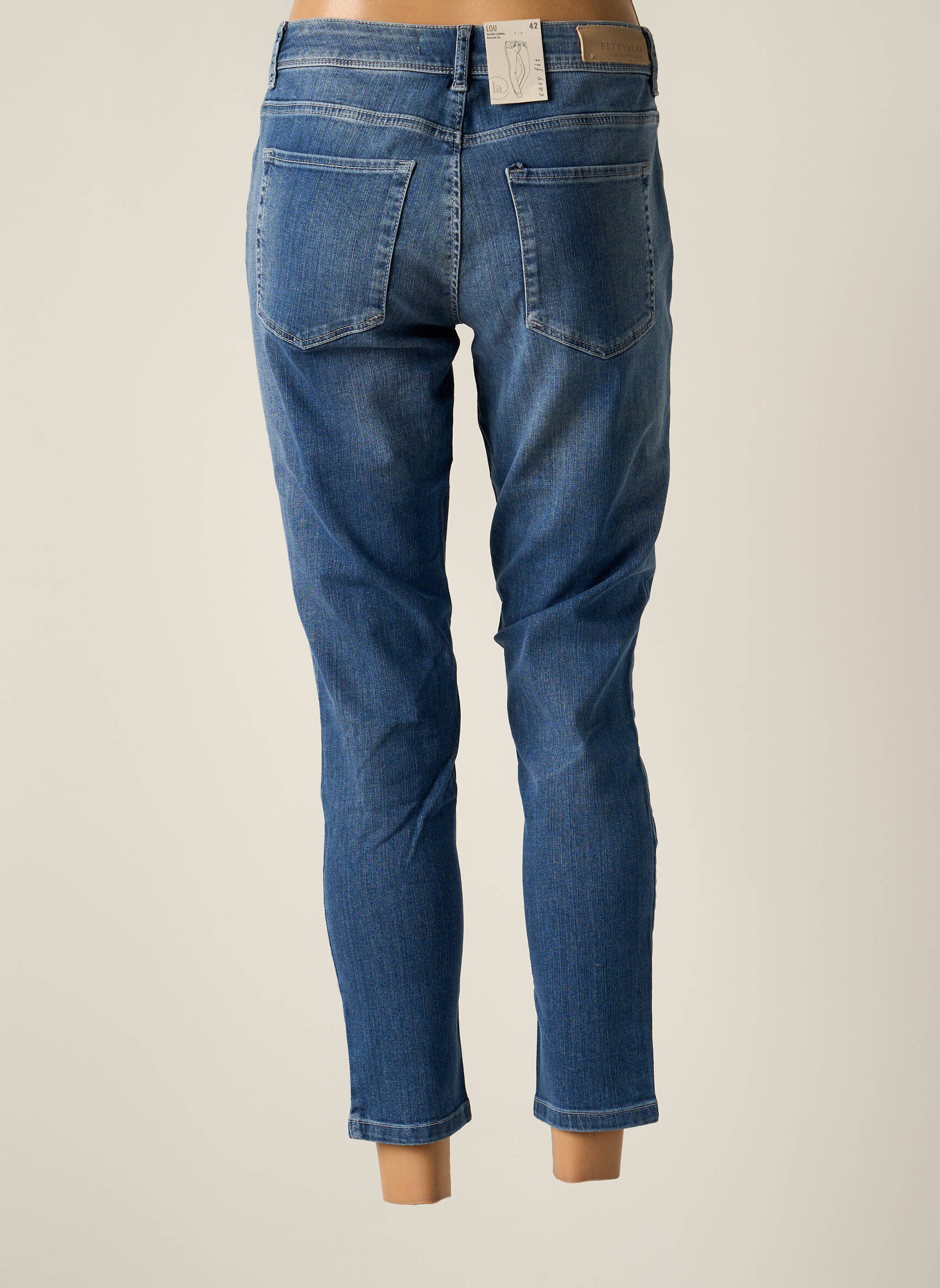 Betty   Co Jeans Coupe Slim Femme couleur bleu