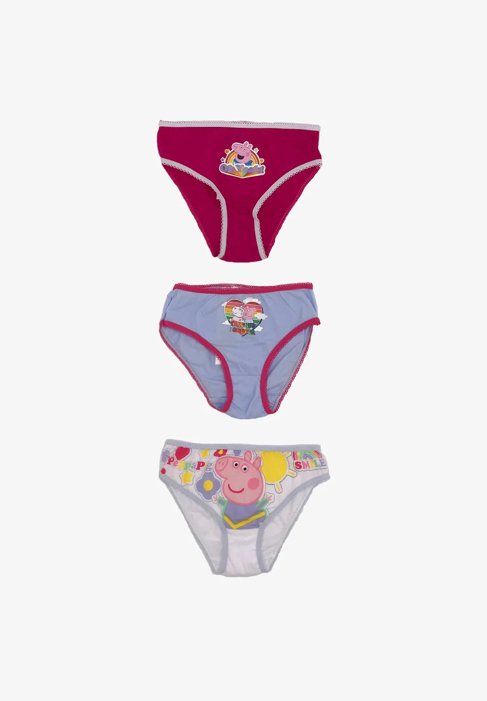 Peppa Pig 3 PACK PEPPA WUTZ - Braguitas