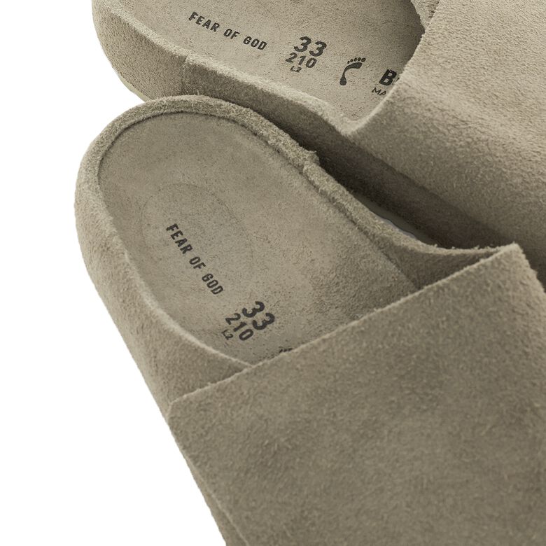 Birkenstock x Fear of God Kids Los Feliz Suede Leather taupe