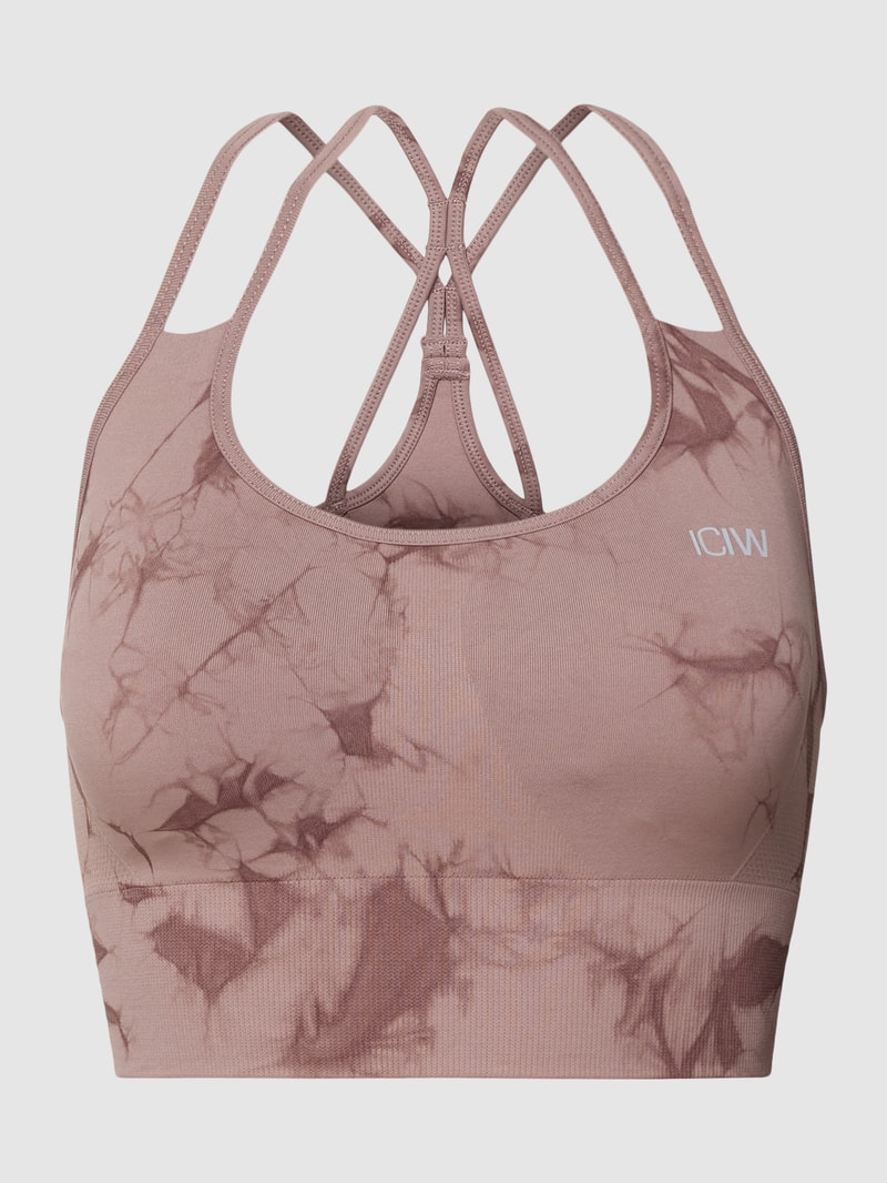 Bustier in Batik-Optik Modell 'Define Seamless Tie Dye' in mauve