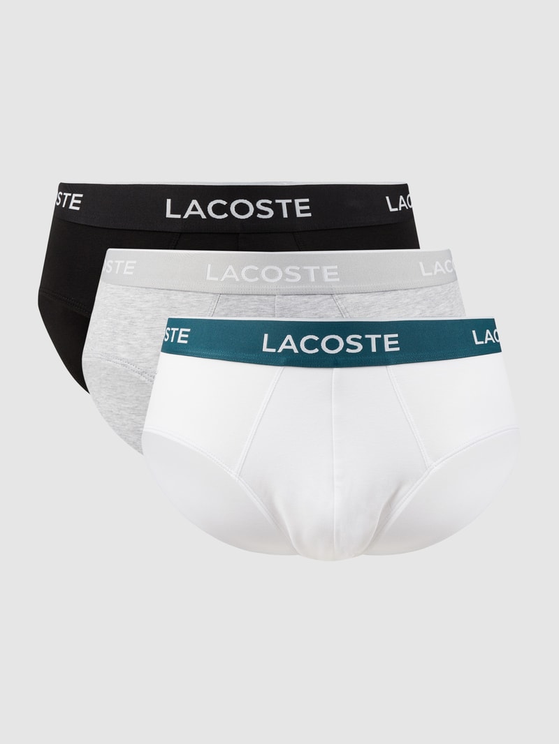 Slip mit Stretch-Anteil im 3er-Pack in weiß