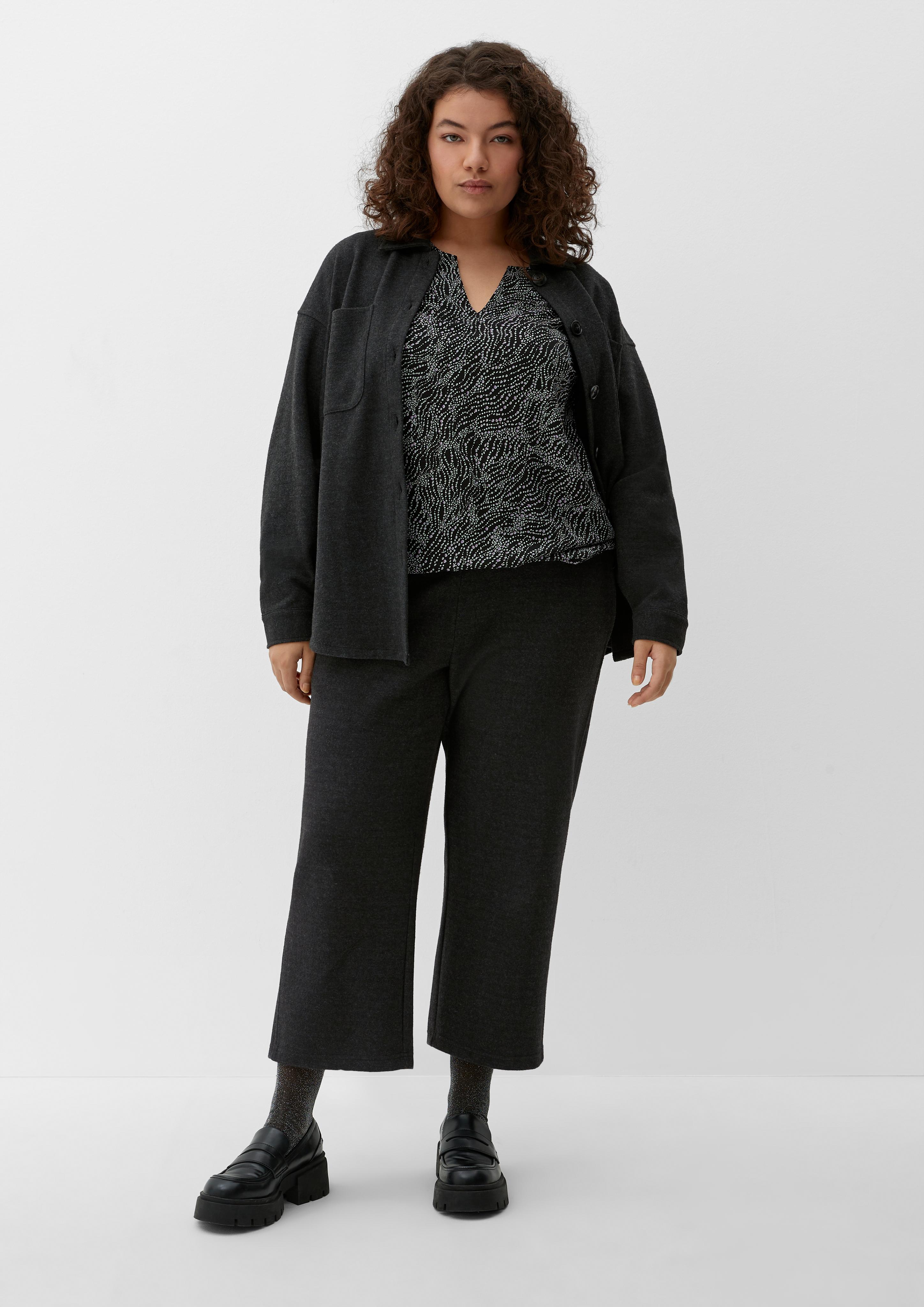 Relaxed: Sweathose in Woll-Optik  2128109-98W0
