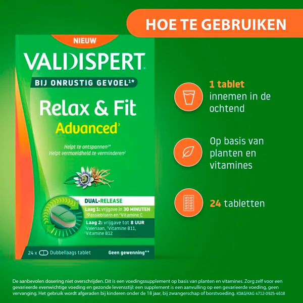 Valdispert Relax & Fit Advanced tabletták 24 tabletta