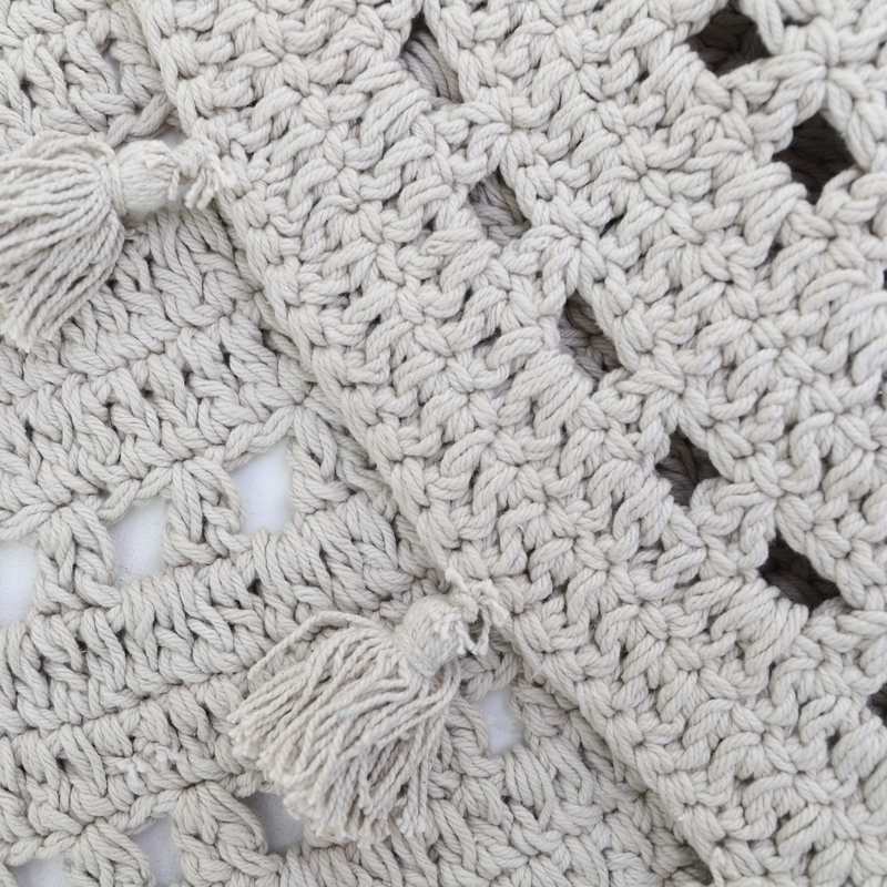 Tapis crochet 120cm NILA