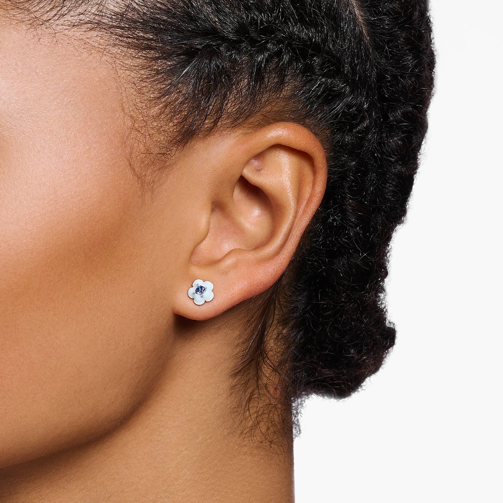Thomas Sabo Boucles d'oreilles à fermoir à poussette 925 Argent Boucles d'oreilles
