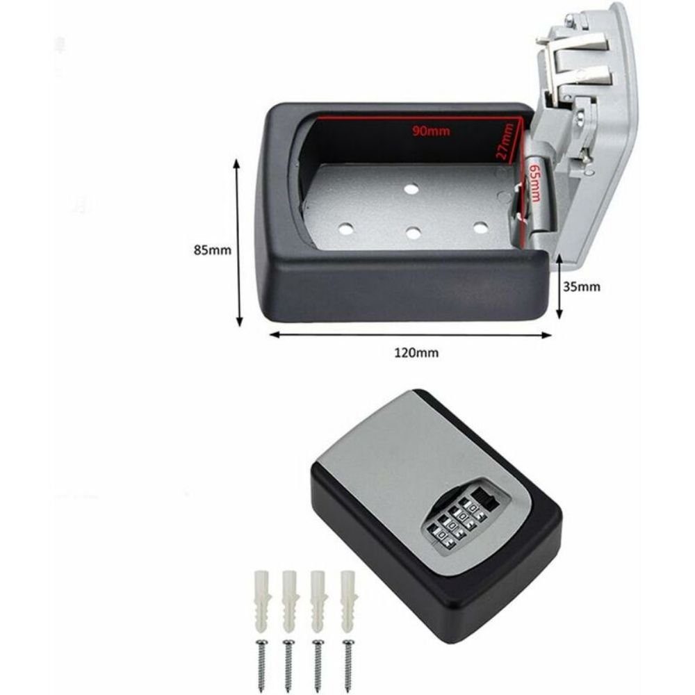 jalleria Schlüsselkasten Big Box Storage Lock kann bis zu 5 Tasten Schlüssel mit Rumpfwaterd (1 St)