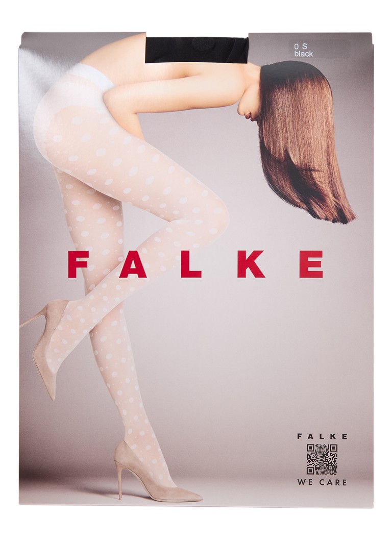 Falke Snow Dot harisnyanadrág 25 denes fekete színben