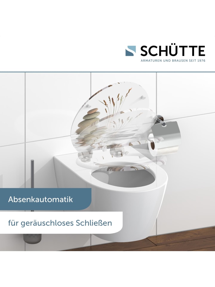 Schütte MDF WC Sitz BALANCE mit Absenkautomatik - (L) 45 x (B) 37 x (H) 5 cm günstig kaufen onesize