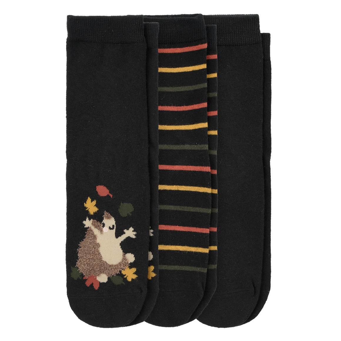 3 Paar Damen Socken in verschiedenen Dessins