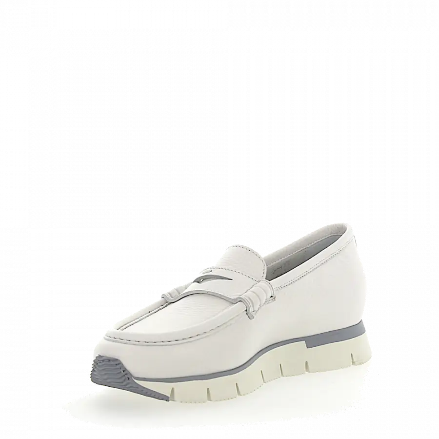 Santoni - Mokassins weiß - weiß