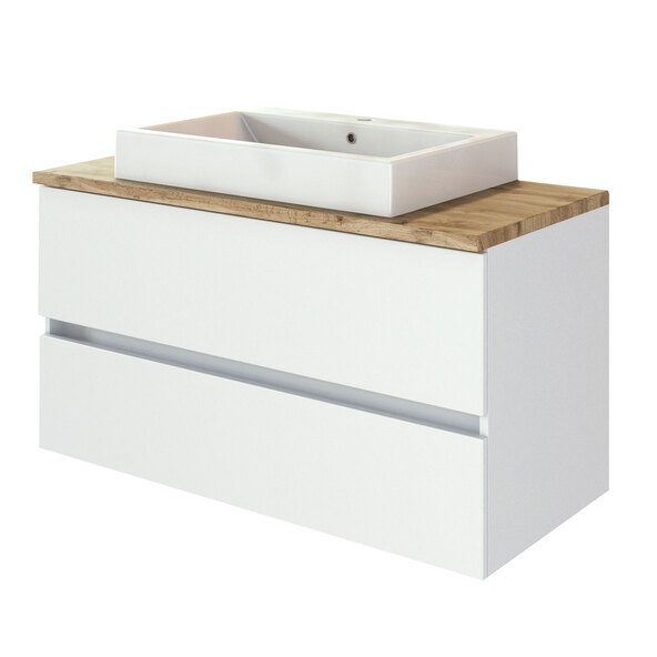 Waschtisch mit Becken Bristol, 100 cm, weiß