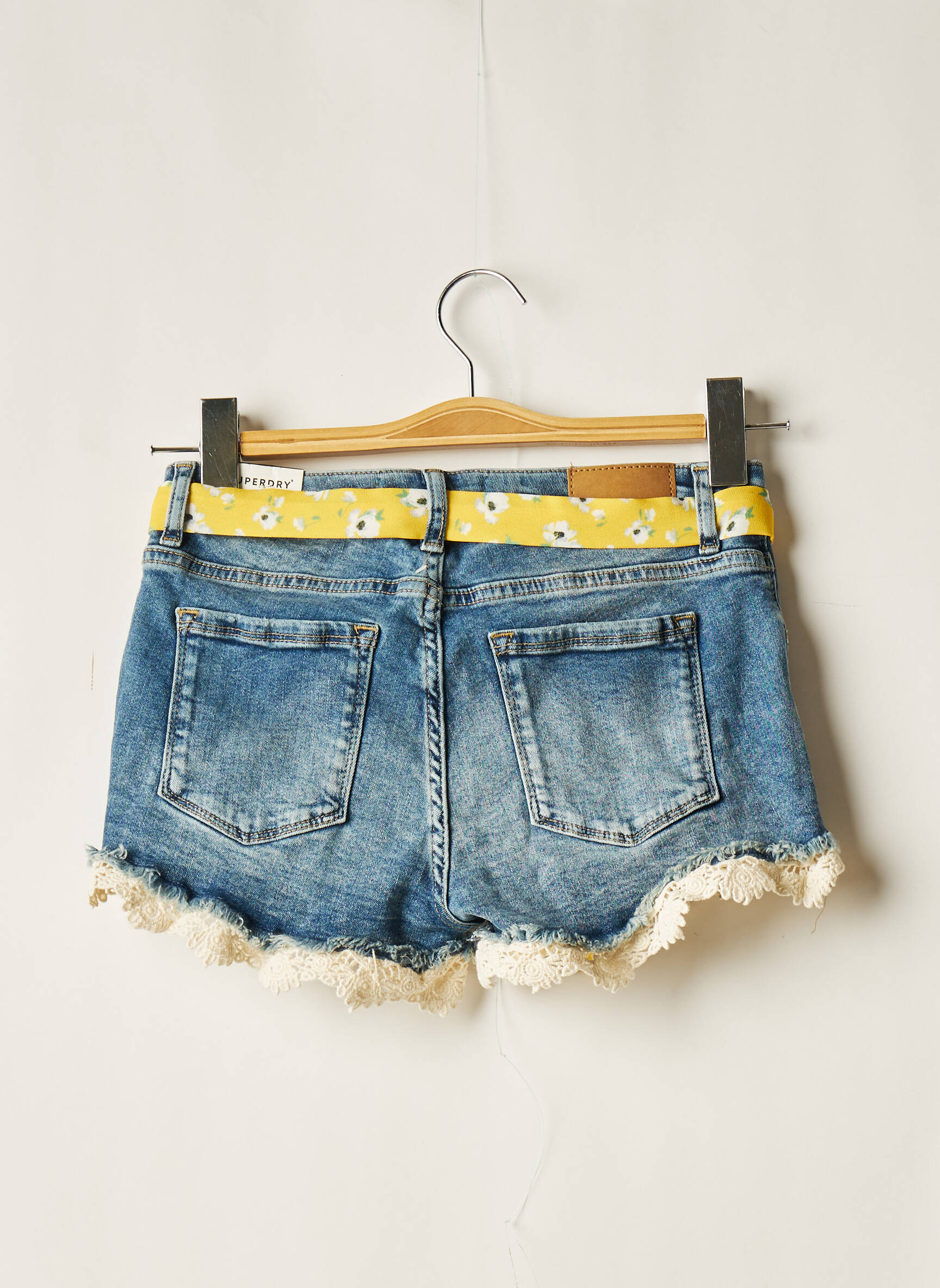 Superdry Shorts 1 Femme couleur bleu