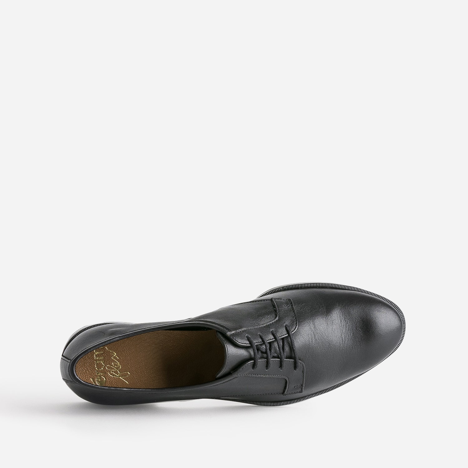 Derby ERAM FLEX noir en cuir