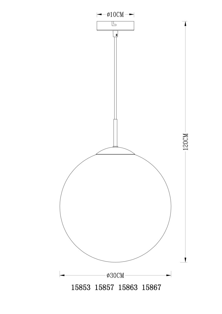 Globo Lighting - VARUS - Hängeleuchte Metall goldfarben, 1x E27