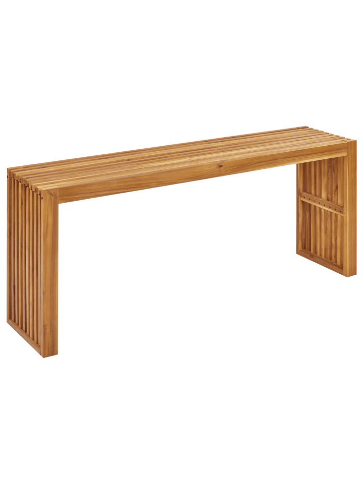 Beliani Gartentisch BELLANO in Heller Holzfarbton - (W) 150 x (H) 60 x (L) 35 cm günstig kaufen onesize