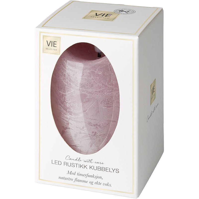 Vie Selected Kubbelys 12 cm ø 7,6 cm LED lavendel