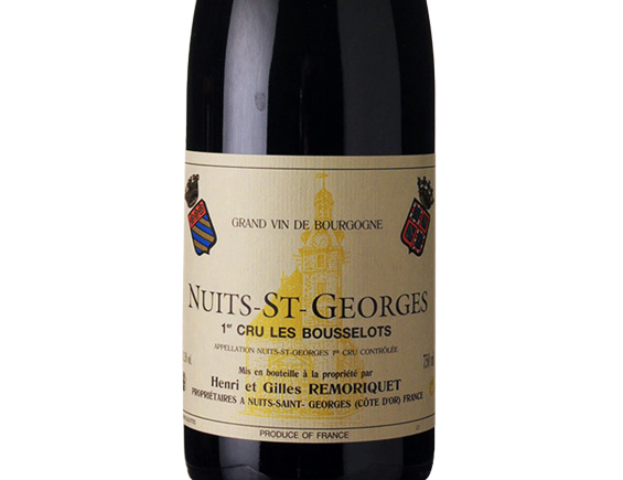Henri et Gilles Remoriquet Nuits-Saint-Georges 1er Cru les Bousselots 2017 Bourgogne Nuits Saint Georges 1er cru