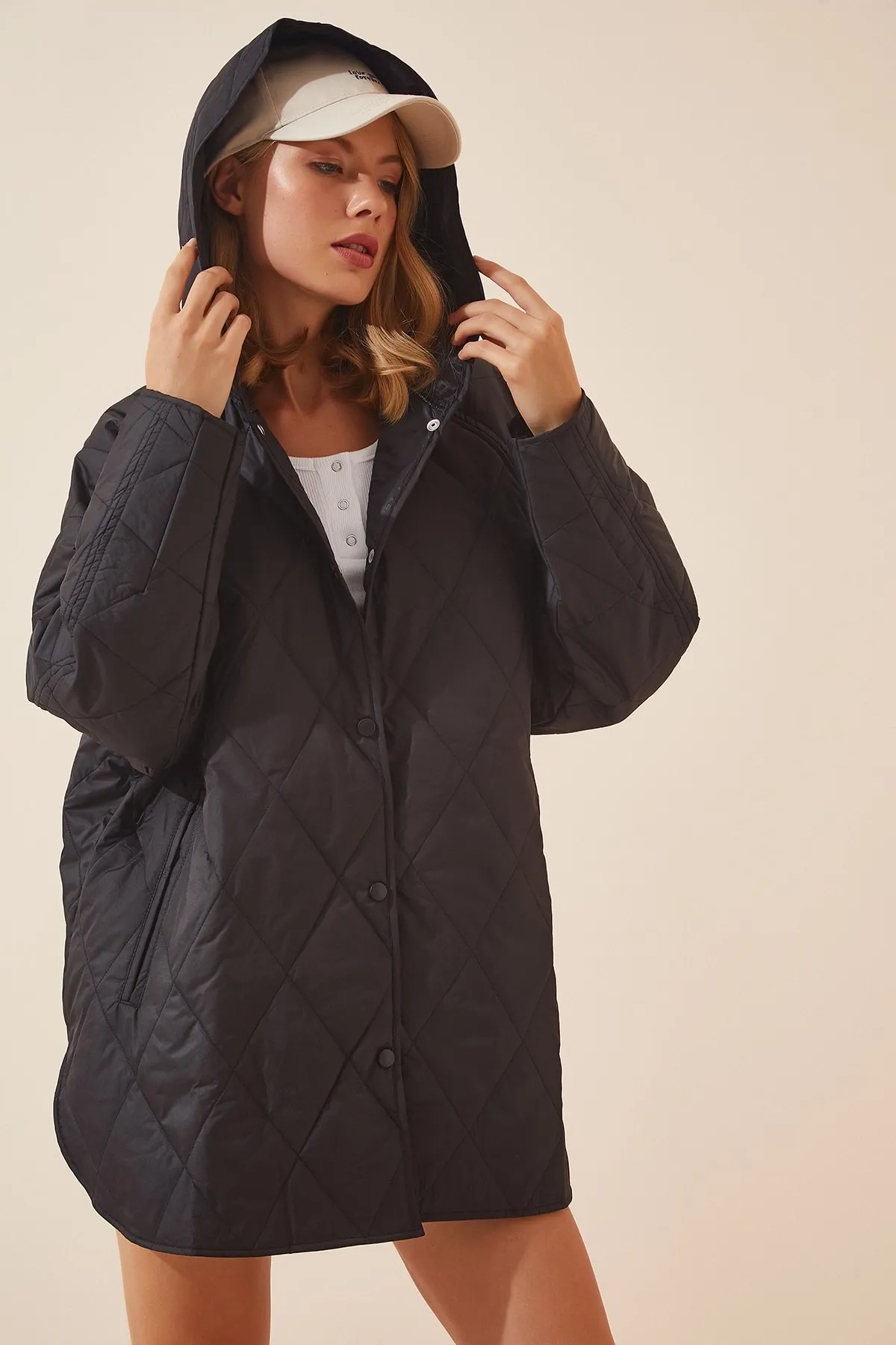 Happiness İstanbul  Winterjacke - Schwarz - Puffer
