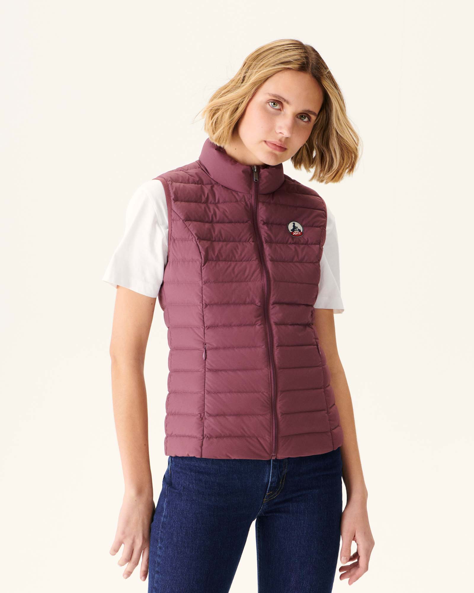 Doudoune sans manches stretch Bordeaux Grenada