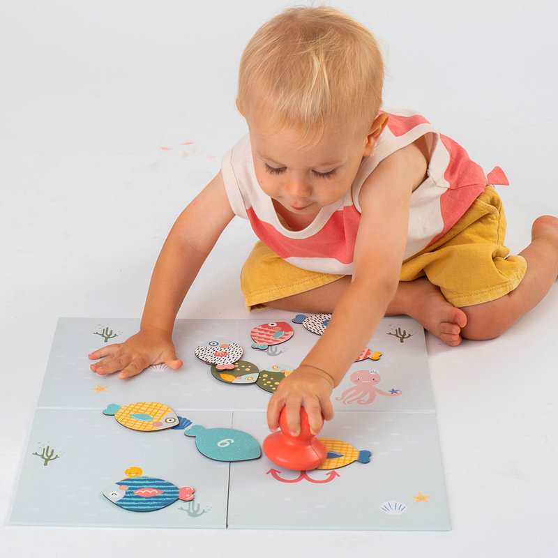 Mon premier jeu de pêche magnétique évolutif Taf Toys
