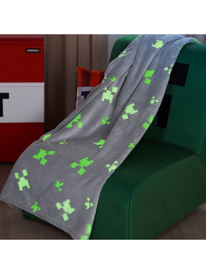 Minecraft Minecraft - Kuscheldecke, leuchtet im Dunkeln günstig kaufen onesize