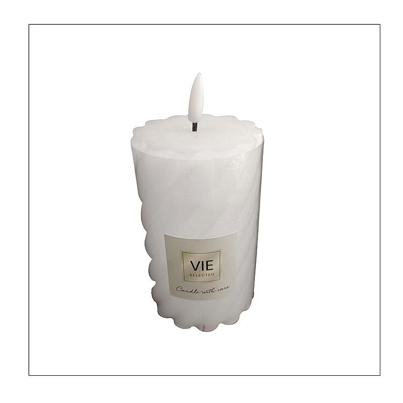 Vie Selected Kubbelys 12 cm ø 7,6 cm LED timer spiral hvit
