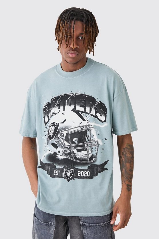 Oversize T-Shirt mit lizenziertem Nfl Raiders Print
