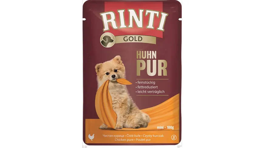 RINTI Hundenassfutter Gold Huhn Pur 100 g