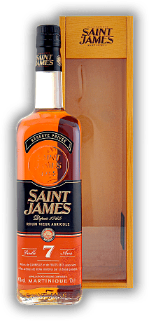 Saint James Rhum Vieux Réserve Privée  7 Years Saint James Rhum Vieux Réserve Privée  7 Years Limited Edition. Alter 7 J. - 0,7	 Liter - Vol 43%