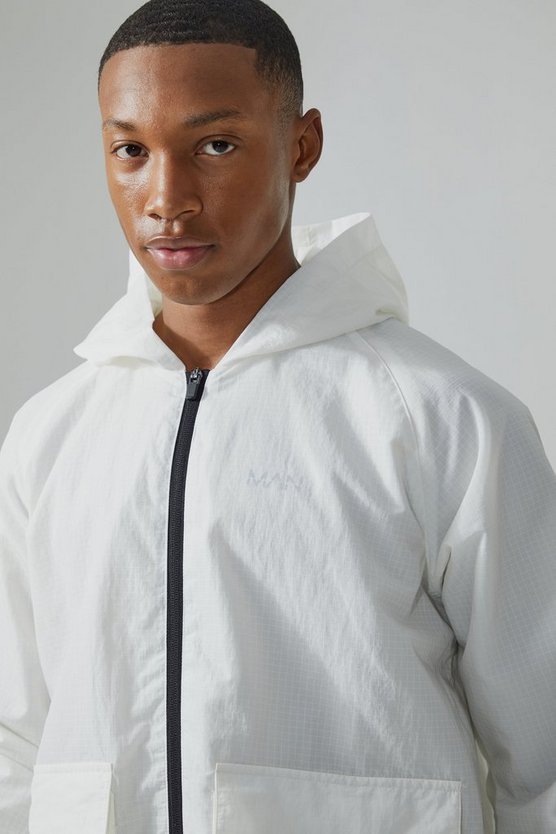 Man Active Ripstop Nylon Utility-Windbreaker