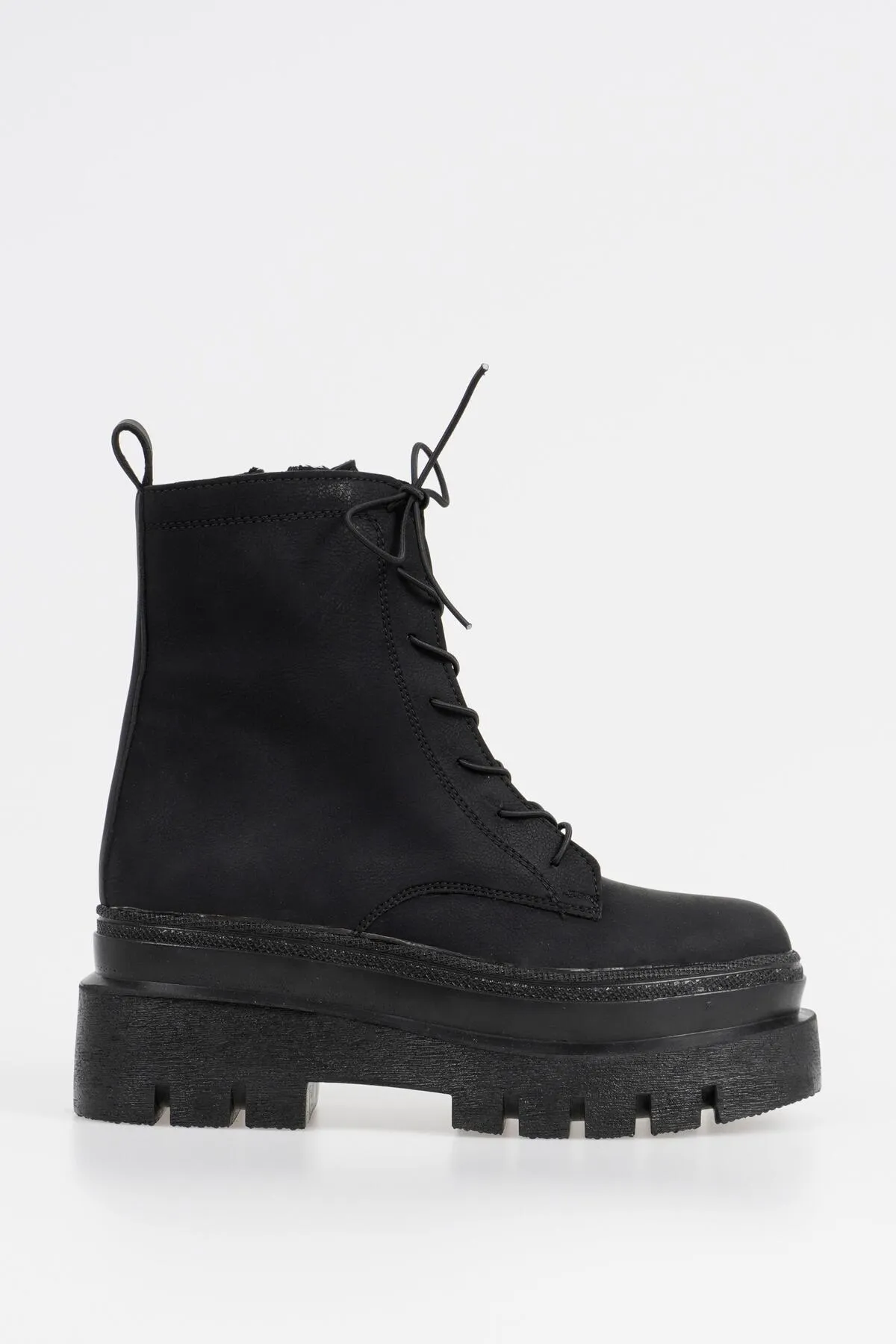 CZ London  Damen-Schnürstiefel mit Plateau und hoher Sohle