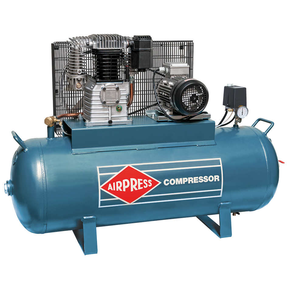 Compressore Airpress 36500-N K200-600 con trasmissione a cinghia trapezoidale, 400 Volt.