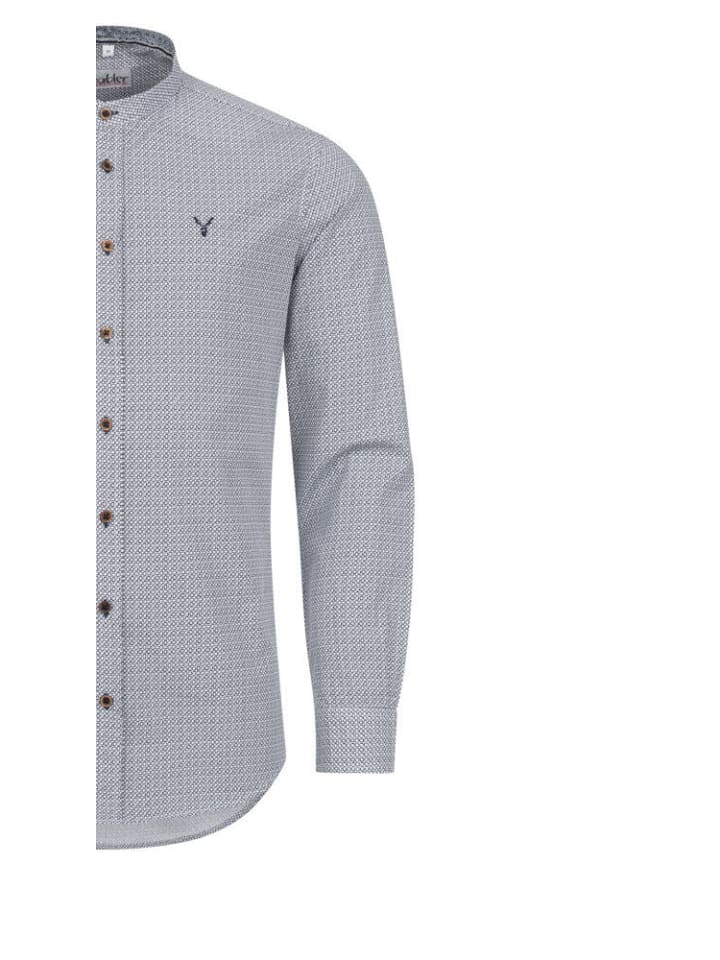 Nübler Trachtenhemd langarm Philipp in Blau günstig kaufen