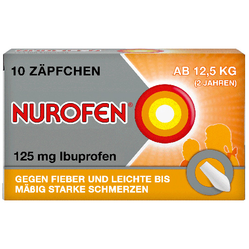 NUROFEN Junior 125 mg Zäpfchen  10 St  Suppositorien