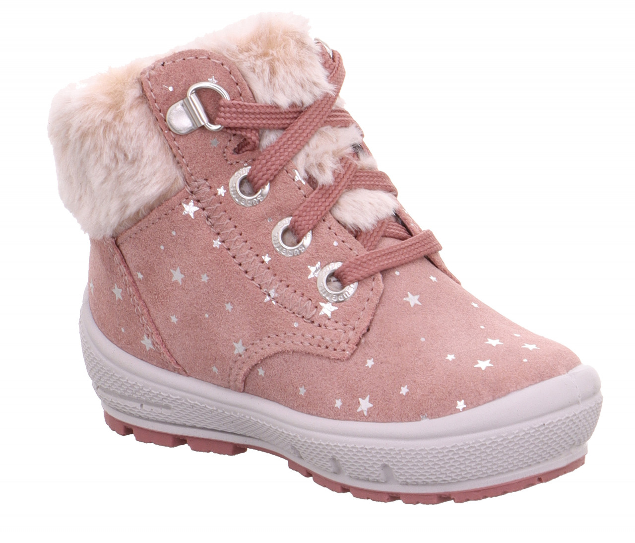 GROOVY - Rosa Boots mit Schnürung