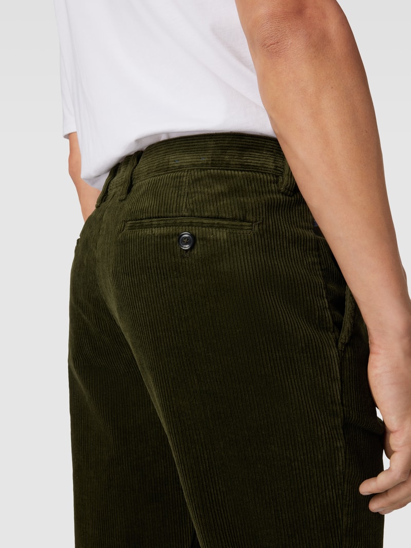 Cordhose mit Stretch-Anteil in khaki