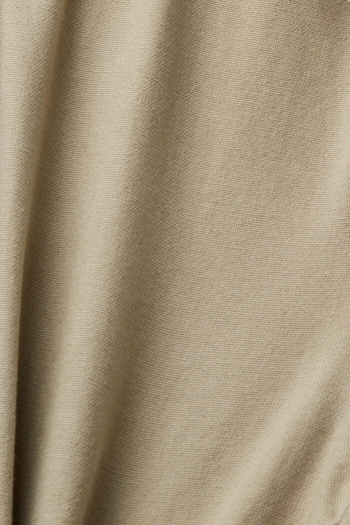 Twill-Shorts mit gesmokter Taille