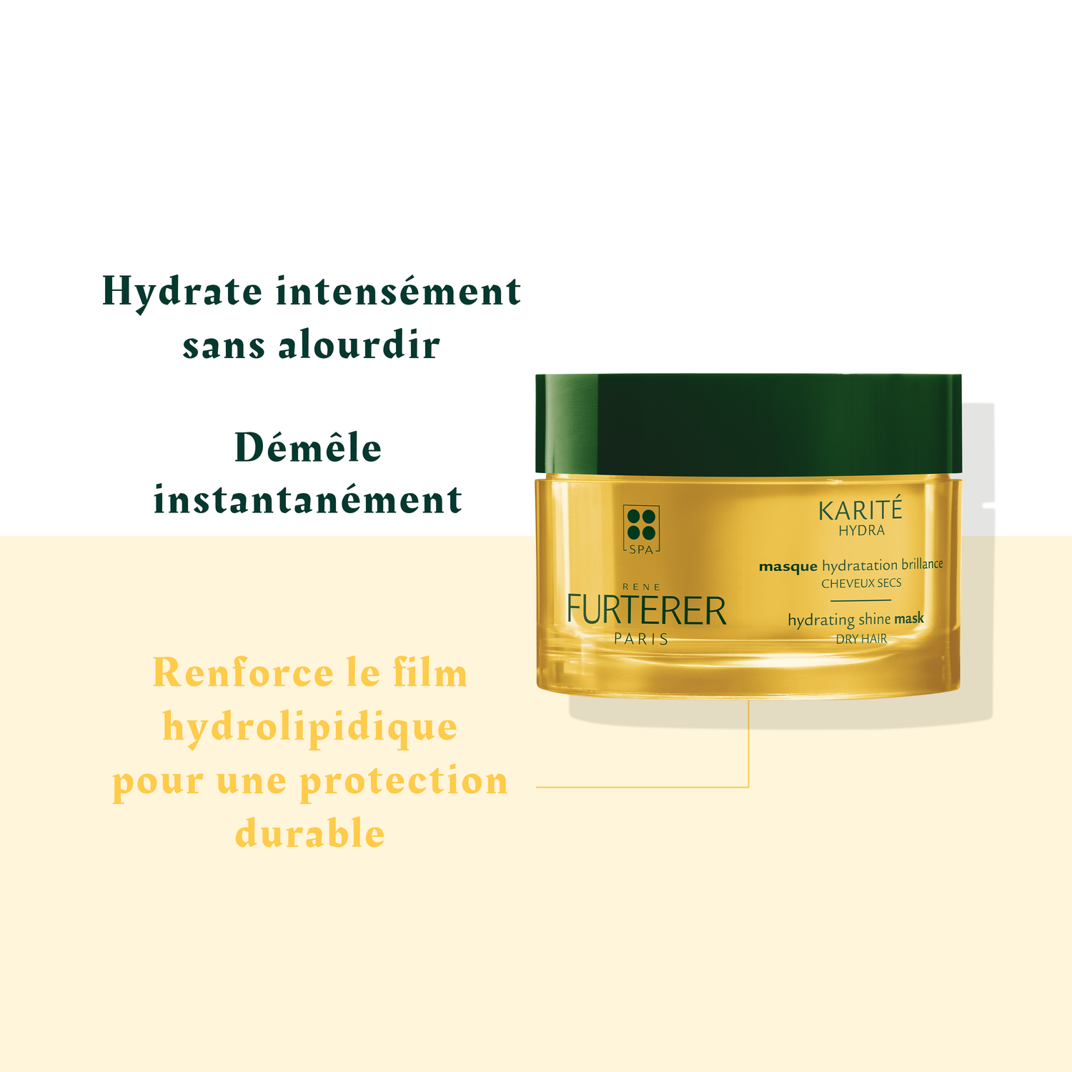 René Furterer Masque Hydratation Brillance Karité Hydra - Cheveux secs