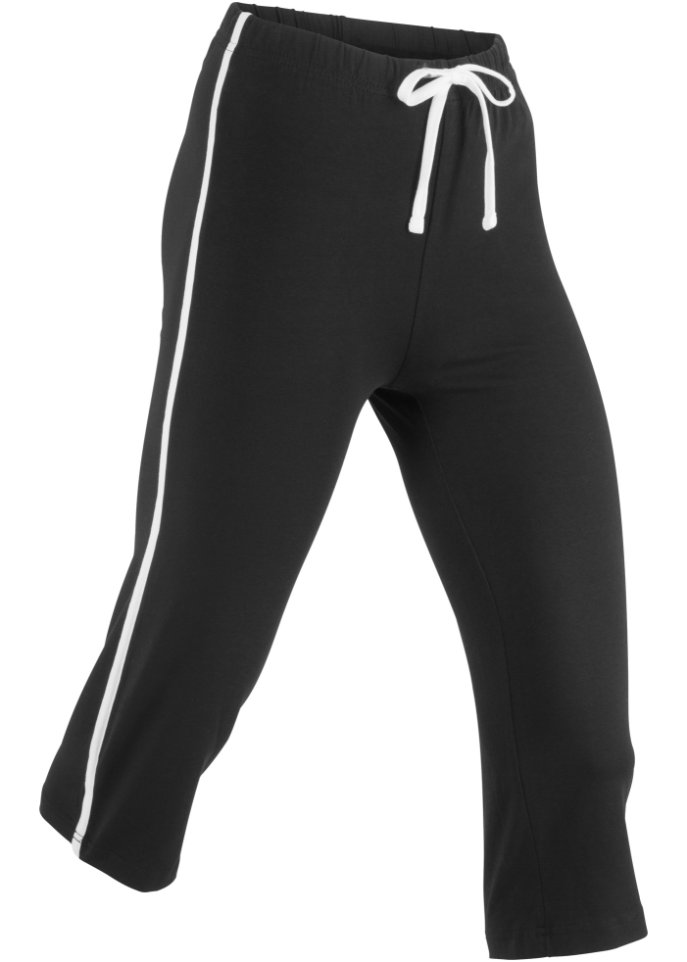 Sportcapri aus Baumwolle, schmal geschnitten