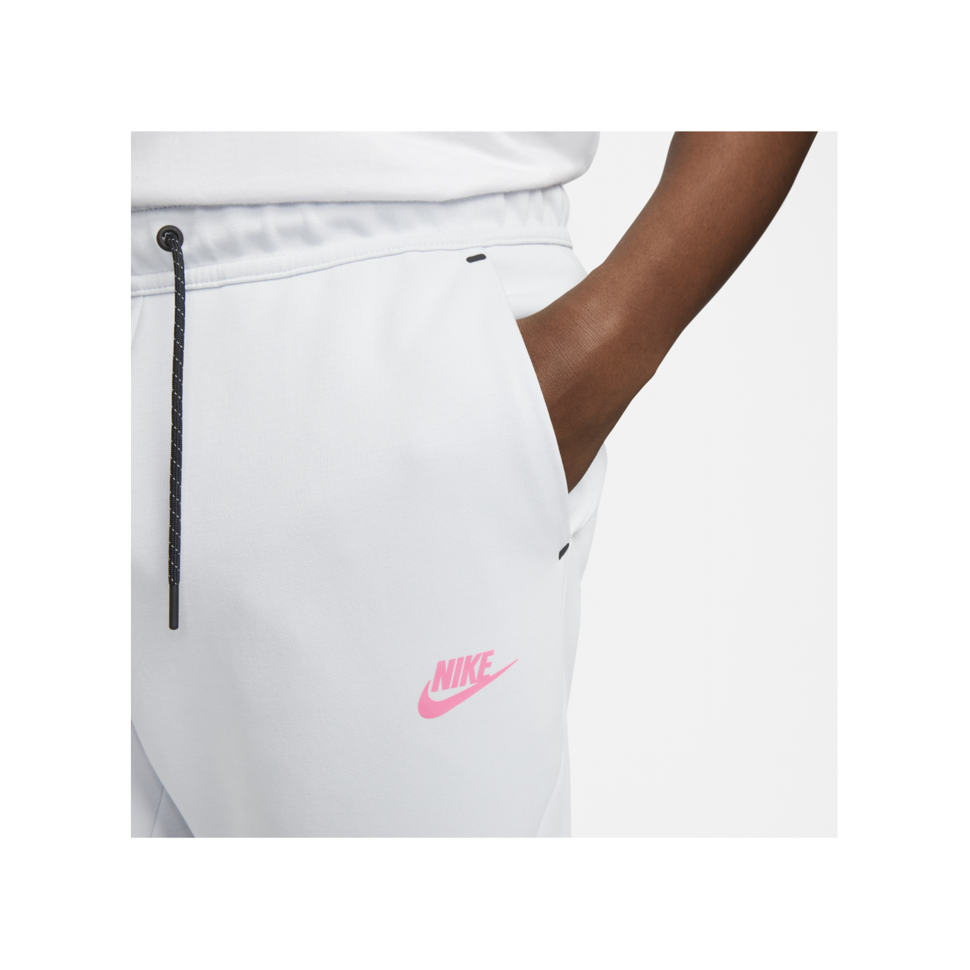 Nike Tech Fleece Jogginghose Weiss Pink F043